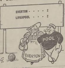 Everton v Liverpool 2-2 (League match: December 29, 1945)