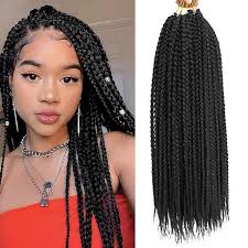 Maybe you would like to learn more about one of these? Vrhot 6packs 18 Box Braids Crochet Hair Small Synthetic Hair Extensions Dreadlocks Twist Crochet Braids Hairstyles Kanekalon Braiding Hair Braid Styles Long For Black Women 1b 18 Inch 18 Inch 1b