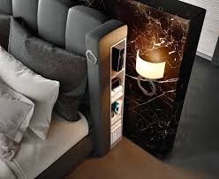 Letto matrimoniale contenitore testata legno. Letto Contenitore Matrimoniale In Legno In Stile Moderno Con Testiera Alta Theca Letto Con Testiera Contenitore Caroti