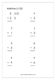 Single digit addition fluency worksheets, doubles worksheets, doubles plus one,. Free Printable Number Addition Worksheets 1 10 For Kindergarten And Grade 1 Addition On Number Line Addition With Pictures Objects Megaworkbook