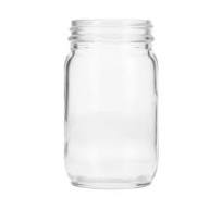 8oz (240ml) Flint (Clear) Economy Round Glass Jar (24-pack) - 58-400 Neck