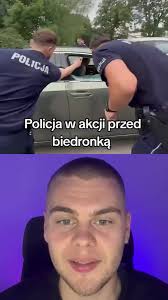 Komiczna akcja policji pod Biedronką