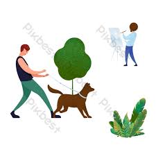 Sketsa taman bunga untuk diwarnai belajarmewarnai info. Berjalan Di Ruang Hijau Taman Berjalan Dengan Anjing Membuat Sketsa Gambar Dekoratif Elemen Grafis Templat Psd Unduhan Gratis Pikbest