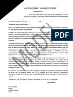 Ceea ce trebuie sa contina o scrisoare de. Model Scrisoare De Intentie Erasmus