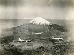 B 29 Bombers In Flight Over Mount Fuji Japan 1945 The Digital Collections Of The National Wwii Museum Oral Histories