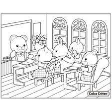 Calico critters coloring pages to download and print for free. Coloring Calico Critters