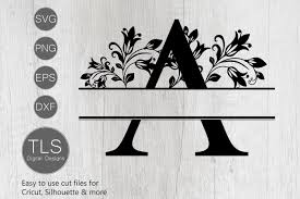 Download Split Monogram Letter A Svg Letter A Monogram Svg 415145 Monograms Design Bundles