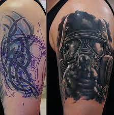 60 amazing cover up tattoos pictures before and after you won't believe that there was a tattoo. Cover Up Tattoo Mann Schulter Coverups Cover Up Tattoo Cover Up Tattoos Bild Tattoos