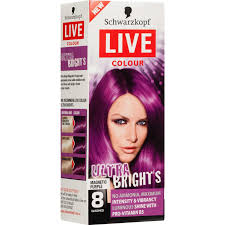 schwarzkopf live colour ultra brights magnetic purple big w schwarzkopf live colour schwarzkopf color