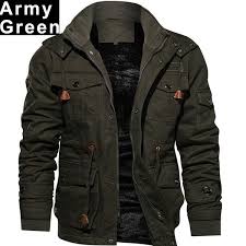 Winter Overcoat Stylish Men Fashion Jacket Outerwear Outdoors Army Jacket Winter Military Jacket Men Hooded Army Jackets And Coats Thick Fleece Parka Windproo Mens Jackets Casual Mens Outdoor Jackets Mens Parka