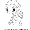 Monferno now has an evident tail. 1
