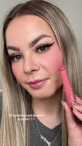 The cutest lippie from @e.l.f. Cosmetics 🎀🫶🏻 #tintedlipbalm #lipbalm  #lipswatch #cutemakeup #elfcosmetics #shinylips