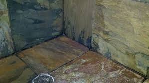 Cleaning Slimy Slate In A Shower Slate Shower Slate Shower Tile Stone Shower