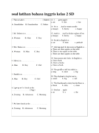 Soal uts bahasa inggris untuk kelas 5 sd semester genap soal ulangan tengah kelas (uts) semester genap ini telah dilengkapi dengan kunci jawaban. Soal Ulangan Harian Bahasa Inggris Kelas 2 Sd Materi Family Jawabanku Id