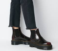 Martens vegan flora damen chelsea boots doc martens docs stiefel stiefelette. Dr Martens 2976 Quad Chelsea Boots Cherry Red Ankle Boots Red Chelsea Boots Chelsea Boots Boots