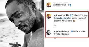 I didn't mean to you know i don't like hitting her. 15 Times Sebastian Stan And Anthony Mackie Gave Us Friendship Goals Fandomwire