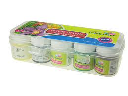 Set Of Acrylic Paints For Fabrics Fevicryl Pidilite 10 Colors X 15 Ml