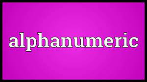 Alphanumeric Character Best Definition Characters Get Education Bee