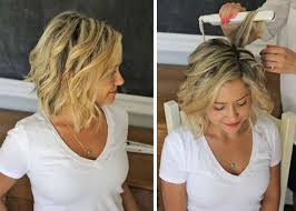 Beach Wave Hair Tutorial Beach Waves For Short Hair Short Hair Waves Beachy Waves Short Hair