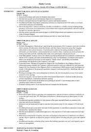 director, real estate resume samples