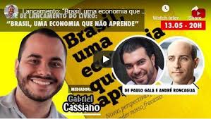 Live sobre Livro Brasil não aprende com Andre Roncaglia e Gabriel Cassiano 
