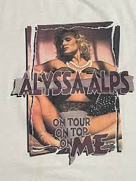 Vintage 90s Alyssa Alps on tour on top on me T shirt size XL PORN STARE TEE  | eBay