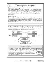 Teach your students about sequencing with this creative language arts lesson. Magnet Magic Law Of Poles 5th Grade Science Worksheet Greatschools