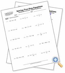 Nonetheless, your 6th graders will be richly moulded with multiple representations, including symbols, graphs, equations, tables, word problems etc. Multiplication Division Solving Two Step Equations Worksheetworks Com