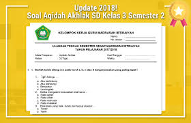 Soal Kelas 3 Sd Semester Genap Mata Pelajaran Aqidah Budbahasa Dan Jawaban Idn Paperplane