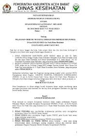 Kop surat rumah sakit rujukan/dinas kesehatan. Nota Kesepahaman Memorandum Of Understanding Antara Dinas Kesehatan Aceh Barat Melaboh Dengan Blud Rumah Sakit Cut Nyak Dhien Nomor 2015 Tentang Pelayanan Obsietri Neonatal Emergensi Komprehensif Ponek 24 Jam Di