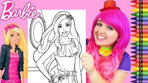 Get it as soon as mon, jun 28. Coloring Barbie Dreamhouse Giant Coloring Page Crayola Crayons Kimmi The Clown Youtube