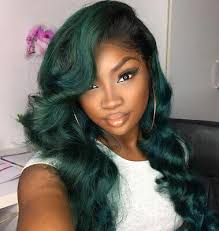 Green deals wig ombre