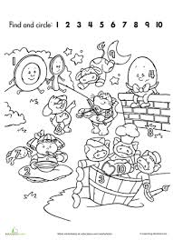 Find The Hidden Numbers Worksheet Education Com Nursery Rhyme Characters Nursery Rhymes Preschool Animal Nursery Rhymes