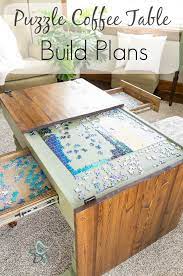 Order the folding puzzle table for jigsaw puzzle enthusiasts that sets up quickly to provide an jigsaw puzzle table puzzle box jigsaw puzzles puzzle storage diy angels table games. Puzzle Coffee Table Build Plans Designed Decor