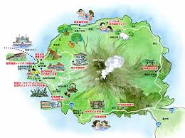 A map (visual representation of an area). ã‚¯ãƒ«ãƒžæ—…ã®ãƒ—ãƒ­ãŒ æ¡œå³¶ã®ãƒ‰ãƒ©ã‚¤ãƒ– è¦³å…‰ è»Šä¸­æ³Šã‚¹ãƒãƒƒãƒˆã‚'è§£èª¬