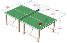 ping pong table dimensions guide table de ping pong ping pong comment fabriquer un