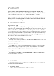 Formation of malaysia and its obstacles. Doc The Formation Of Malaysia Sinting Au Academia Edu