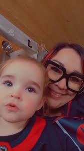 Jets game excitement with daughter