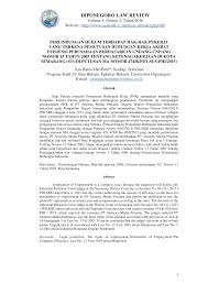 Tentang penyelesaian perselisihan (phk/kepentingan/hak/antar sb/sb) pada hari. Https Media Neliti Com Media Publications 19015 Id Perlindungan Hukum Terhadap Hak Hak Pekerja Yang Terkena Pemutusan Hubungan Kerj Pdf
