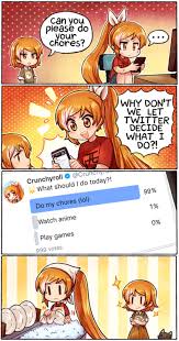 When Even Social Media Won T Let You Escape Your Responsibilities Anime Funny Anime Jokes Funny Pictures