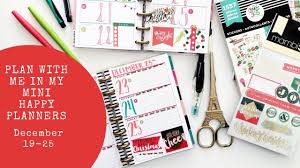 Plan With Me December 19 25 In My Mini Happy Planners Mini Planners Mini Happy Planner Happy Planner