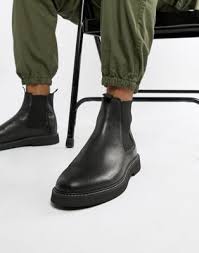 Steve madden men's highline chelsea boot. Asos Design Asos Design Chelsea Boots In Black Leather With Chunky Sole Chelsea Boots Mens Boots Fashion Boots