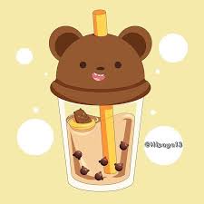 Hizaya13 On Instagram Latte Flavour With Bear Boba For Grizz Webearbears Grizzly Cute Panda Wallpaper We Bare Bears Wallpapers Cute Cartoon Wallpapers