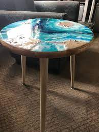 Pin By Christie Of Luvncrafts On Wooden Wonders Resin Furniture Painting Wood Furniture Resin Table Top