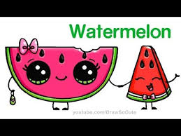 How To Draw Watermelon Slice Cute Step By Step Easy Cartoon Food Cute Kawaii Drawings Cute Doodles Cute Food Drawings There's certainly more than one way to cut a watermelon. pinterest