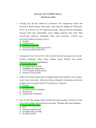 Salah satu tahapan penting dalam seleksi cpns adalah seleksi kompetensi dasar (skd). Soal Cbt Ukmppd Batch 1 Fix Ss