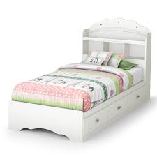 South Shore 39 In Twin Mates Bed With Bookcase Headboard In Pure White Buy Online In Canada At Desertcart