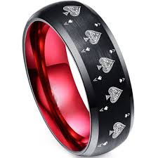 Black Ace Of Spades Ring Ace Of Spades Ring Poker Ring Blackjack Ring Casino Ring Joker Ring Joker Card Suit Ring Poker Wedding Ring Black Poker Ring Card Suit Wedding Band Ace Ring Black Wedding Rings