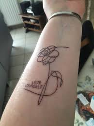 Bts tattoos rest on twitter. Bts Love Yourself Tattoo Design Tattoo Design