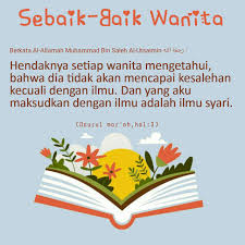 Wanita Berilmu Pengetahuan Motivasi Kutipan Agama